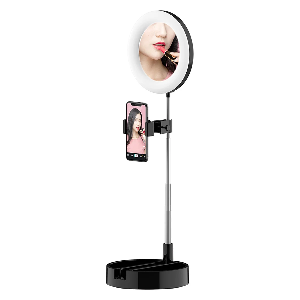 LED Ring Light Photo Studio Camera Light Photography Dimmable Video light for Youtube Makeup Selfie with Stand Phone Holder 1