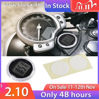 

Motorcycle Digital Clock Stick-on Universal Waterproof Electronic Watch Moto Digital Clock With Stopwatch