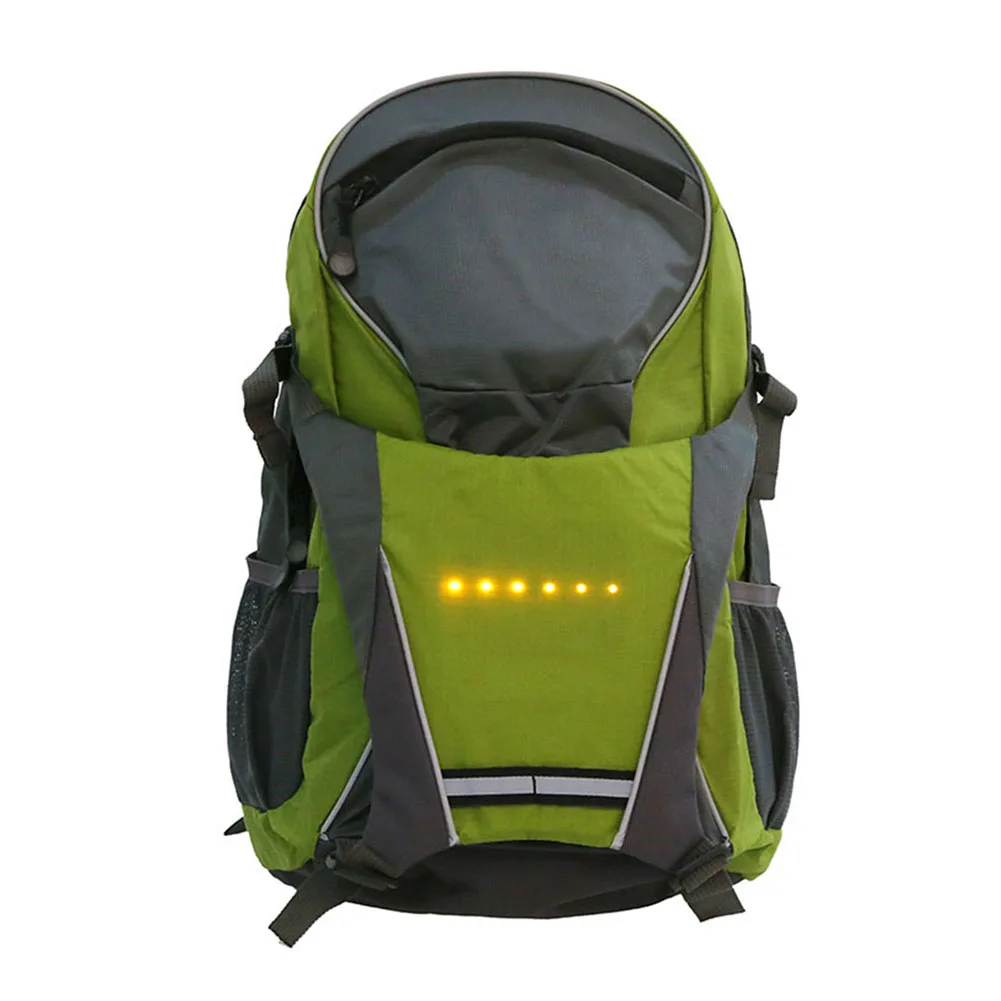 Cycling Bicycle Vest LED Wireless Safety Turn Signal Light Vest For Bicycle Riding Night Warning Backpack Guiding Ligh