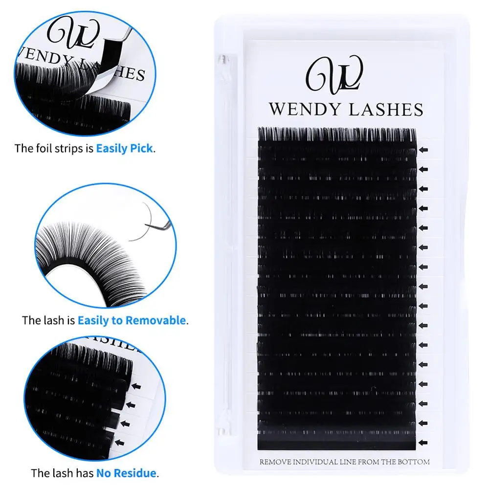 

16rows/tray Mink Eyelash Extension Natural Eyelashes False Eyelashes Extension Eyelashes Individual Eyelashes Makeup Cilios