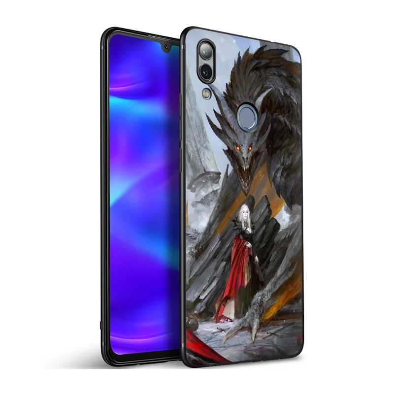 EWAU «Игры престолов» Dracarys силиконовый чехол для телефона для Huawei Honor 6a 7A Pro 7C 7X 8X 8C 8 9 Примечание 10 Lite вид 20 9X pro