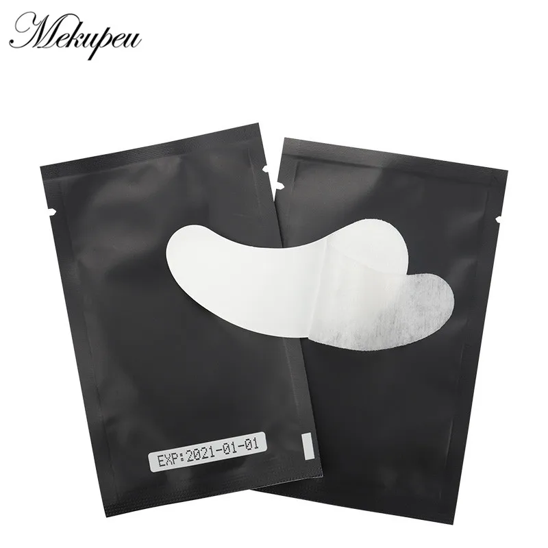 

50/100/200 Pairs Under Eye Pads Black Package Eye Gel Eyelashes Patches Sticker Wraps Lint Free For Lash Extensions Makeup Tools