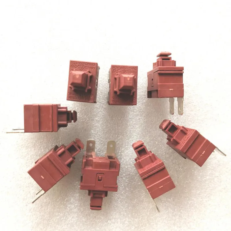 1PCS Original new KAN-L5 2pin self-locking key switch water heater vacuum cleaner switch 7.5A250VAC 19*13 button power switch afbeelding
