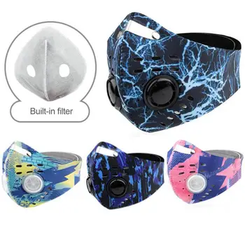 

Cycling Mask PM2.5 Mask Filter Dust Mask Activated Carbon With Filter Anti-Pollution Sport Bicycle MTB Bike Running Face Mask