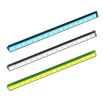

15CM Scale Ruler Triangular Transparent Straight Ruler Student Stationery Creative Cute Color Measuring Ruler Drafting Supplies