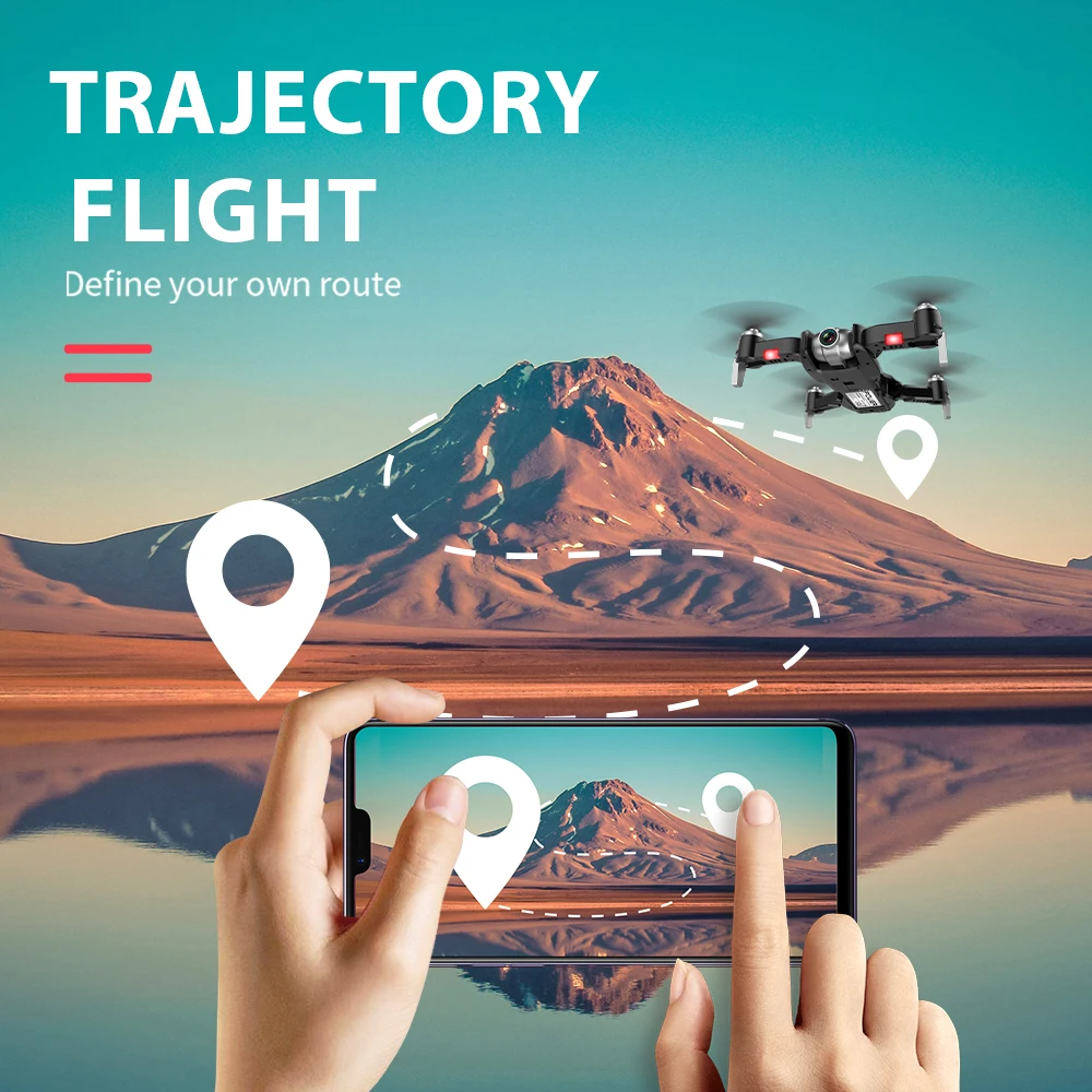 S20 gps мини-Дрон с камерой 4K приложение режим слежения высота холдинг автоматический возврат складной Радиоуправляемый квадрокоптер Дрон игрушки Дети VS S17