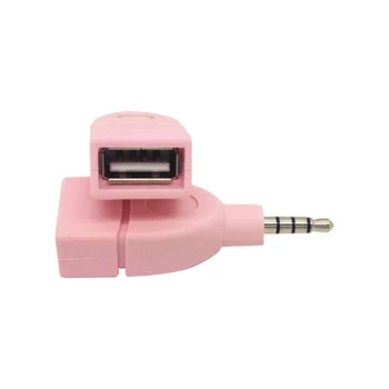 

2020 Hot Converter Adapter USB 2.0 Female to 3.5mm Male AUX Audio Durable Car Plug Jack JLD Durable Car Plug Jacks