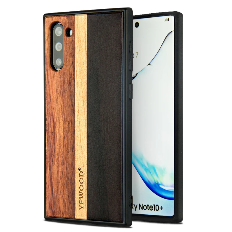6 YFWOOD подходит к Samsung Galaxy Note 10 деревянный чехол-настоящая зернистая древесина Премиум Защитная тонкая задняя крышка - Цвет: 6