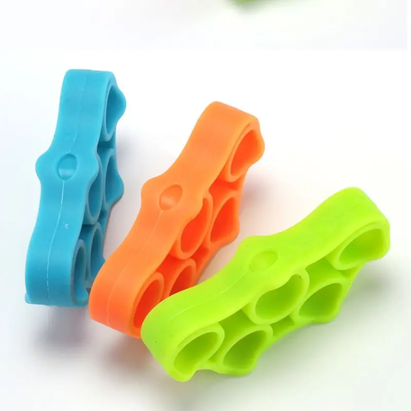 6Pcs Finger Stretcher Set Silica Exerciser Grip Hand Training Extensor Forearm Strengtheners A6HC suit for fitness