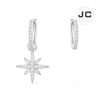 

New Fashion Charms Tibetan silver Original Engraving,Asymmetrical small meteor earrings For Women Mono Glamour Jewelry Gift