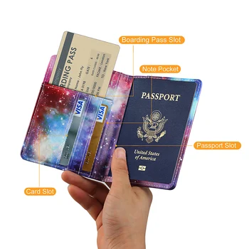 

Leather Passport Protective Cover Credit Card Protective Cover Unisex 139*104*9 mm protection from dust and abrasions