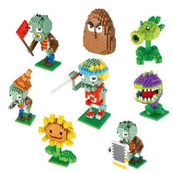 

Plants Vs Zombies Figures Building Blocks Action Figures Role Play Battles Learning Toys For Children Collection Toys