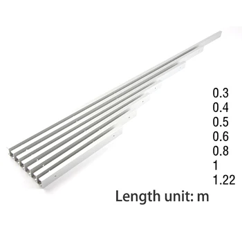 

1 set Mijter Track Stop En 300-800mm T-Slot T-Track Slot Mijter Aluminium voor Houtbewerking Tool Mijter Track Stop DIY