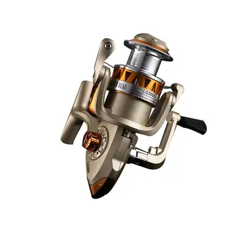 

HiMISS Fishing wheel Portable Metal Fishing Reel Fishing Line Wheel with Half Metal Rocker Arm Large diameter unloading knob