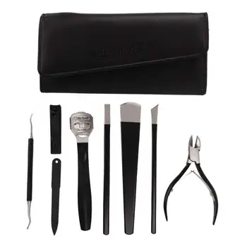 

8pcs Professional Nail Files Pedicure Set with Storage Bag Feet Nail Care Dead Skin Trimming Blade for Ingrown Corn Callus