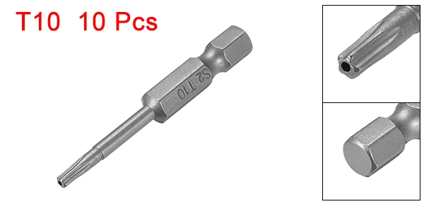 H1or4inchx50xTS10 10 Uxcell отвертка бит шестнадцатеричный хвостовик 50/65 мм Длина Phillips Магнитная отвертка S2 для Электрические пневматические сверла и т. д. форт - Цвет: H1or4inchx50xTS10 10