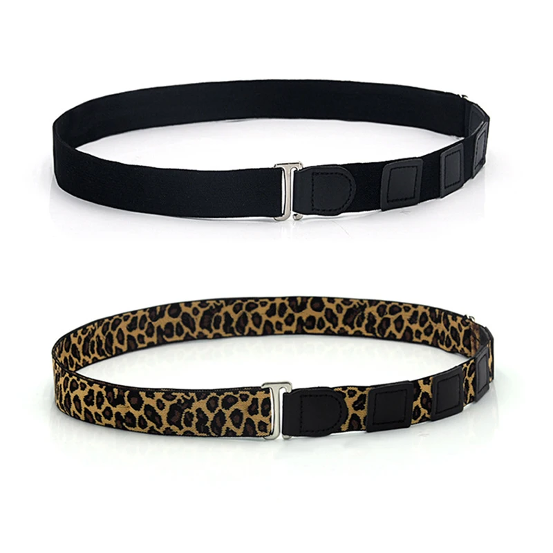 Fashion Leopard Adjustable Belt For Easy Shirt Stay Non-slip Wrinkle-Proof Shirt Holder Straps Locking Belt Holder For Women Men