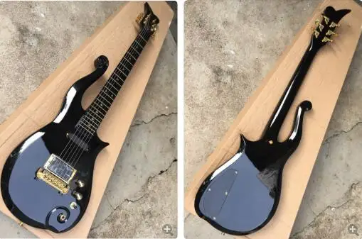 Электрическая гитара с облаком черная краска гриф из клена бесплатная доставка |