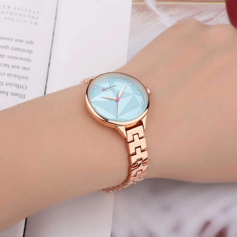 CURREN Gold Watch Women Watches Ladies Creative Steel Women's Bracelet Watches Female Clock Relogio Feminino Montre Femme 2019 drop shipping (26)