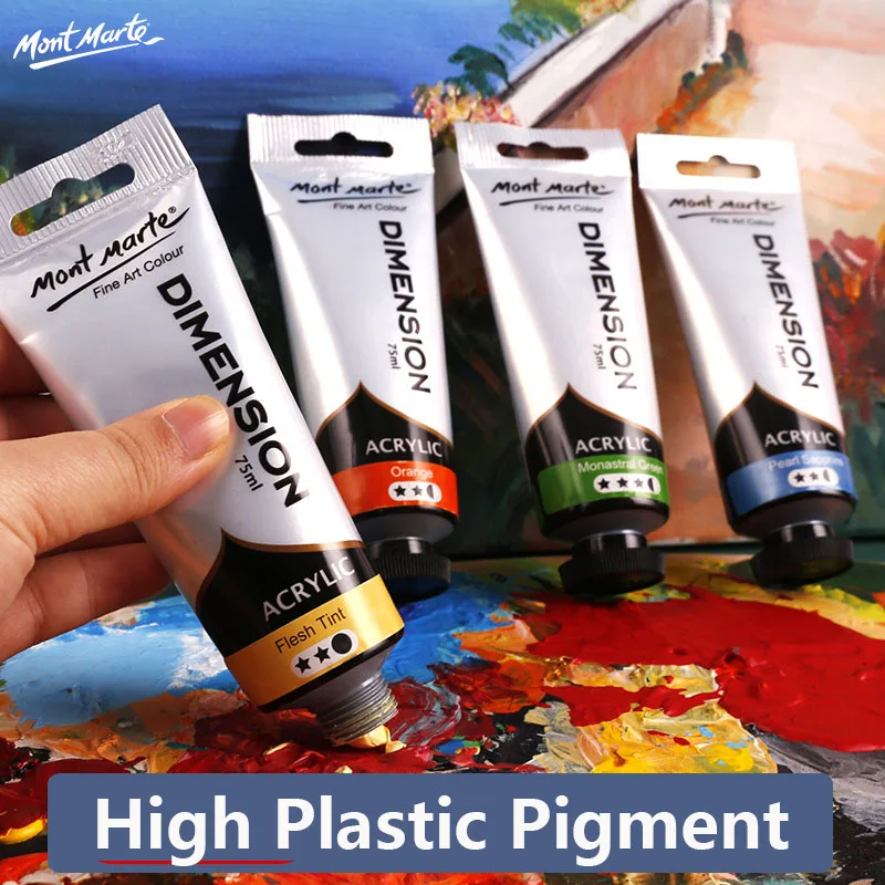 48-color 75ml Acrylic Paint Set Hose Waterproof Quick-drying Paste Pigment Hand-painted Creation High Plastic Acrylic Paint