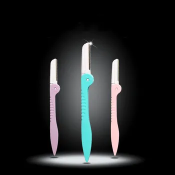 

Foldable Portable Women's Razors Makeup Facial Eyebrow Lip Folding Razor Hair Remover Sharp Stainless Steel Cutting Knife Safety