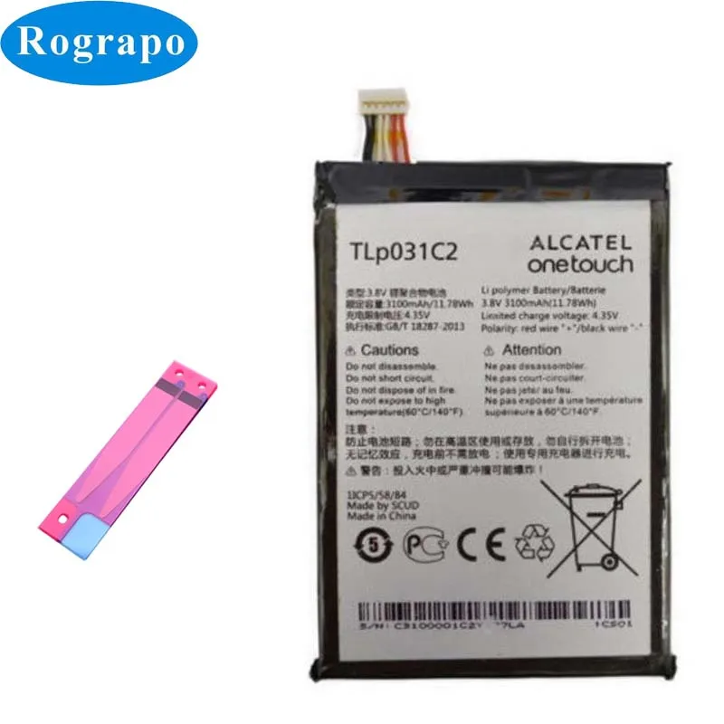

Новый Сменный аккумулятор 3100 мАч для Alcatel TLP031C1 ONE TOUCH 8030Y OT-8030B HERO 2 CS-OT803SL M811 M812 M812C, батареи для телефонов