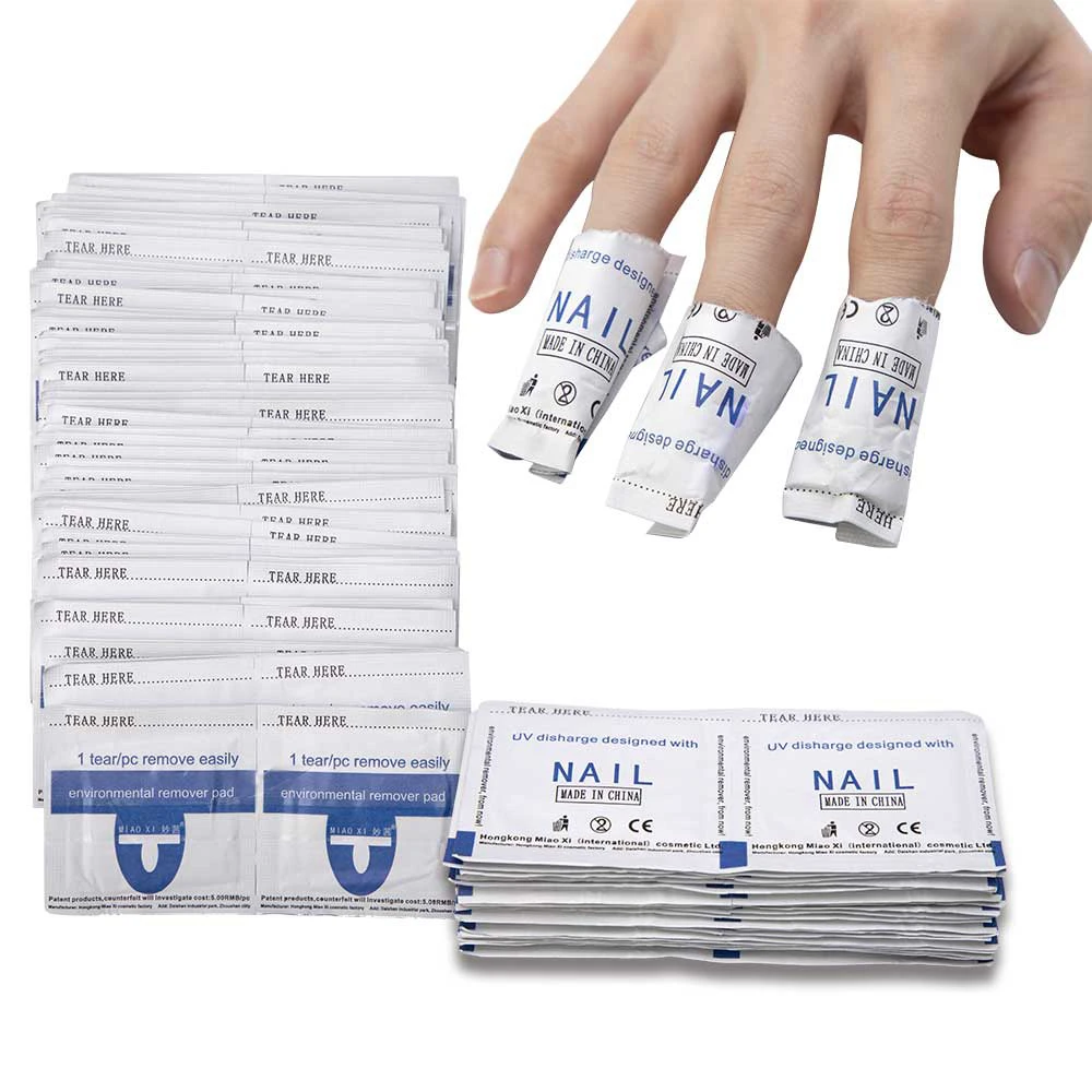 

200PCS Nail Gel Polish Remover Lint-Free Wipes Napkins for Manicure Remover Pads Paper Nail Cutton Pads For Nail Polish Remove