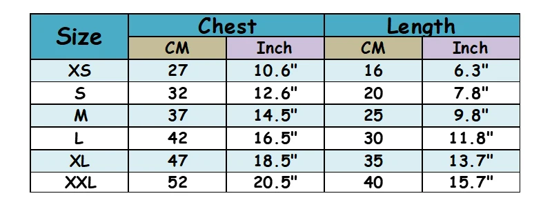 Chest27-52   Length16-40