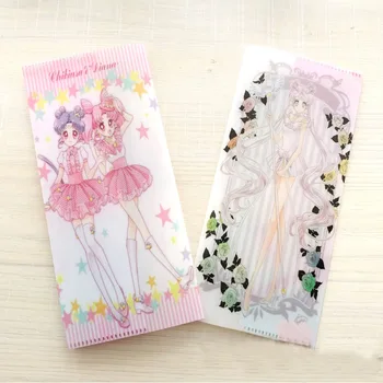 

1 Pcs Kawaii Sailor Moon ID Holders Large Capacity Business Card Clip Cute Cartoon Ticket Collection Book Stationery