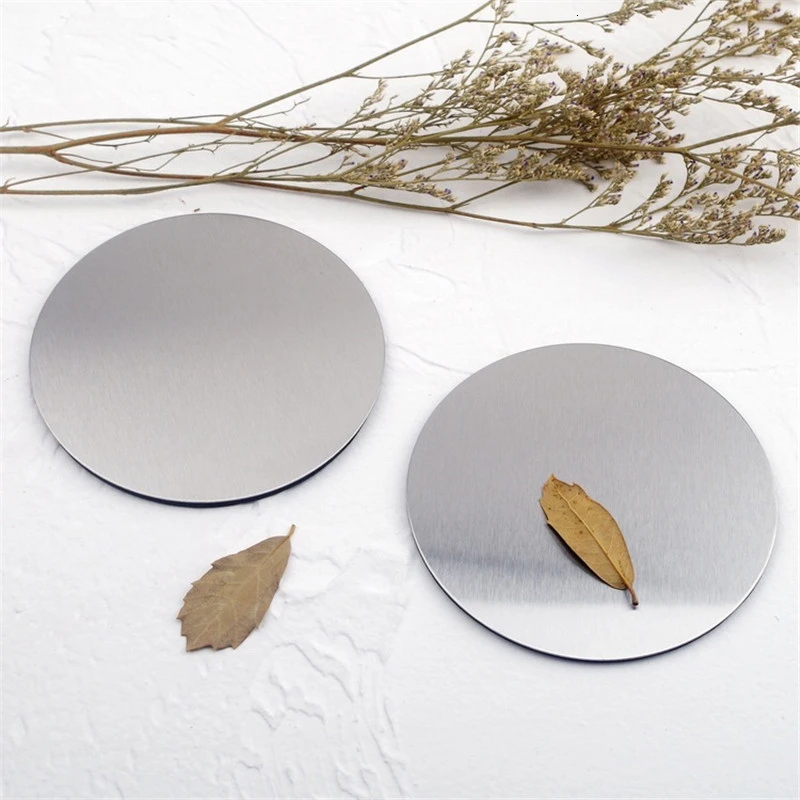 Soffe Ins Style Gold-plated Titanium Stainless Steel Cup Pad Suitable For Coffee Cup European Non-slip Heat Insulation Mat Soffe Ins Style Gold-plated Titanium Stainless Steel Cup Pad Suitable For Coffee Cup European Non-slip Heat Insulation Mat