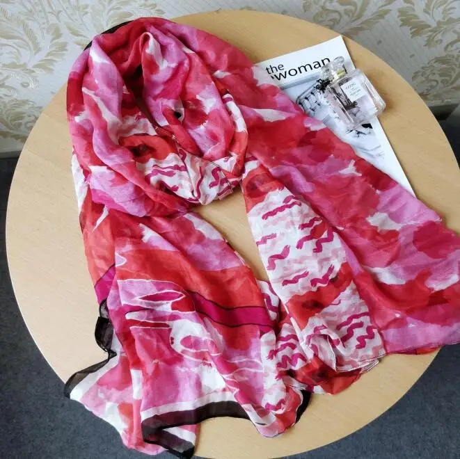 niemieckich marka odzieżowa dla kobiet wysokiej jakości szalik szaliki damskie, lato moda szaliki - Цвет: 88