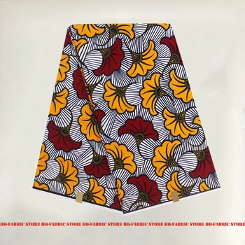 

Veritable High Quality Sewing Material For Wedding Dress 100%Cotton Fabric Real Soft African Wax Print Fabric By The Yards V-L97