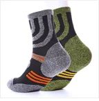 Зимние мужские спортивные носки, уплотненные теплые шерстяные кашемировые зимние носки для путешествий, бесшовные носки для сна для мужчин s EU 39-44 Meias