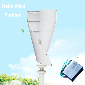 

300W 24V Vertical Axis Permanent Maglev Wind Turbine Generator MPPT Controller Free Energy High Efficiency Helix Levitation