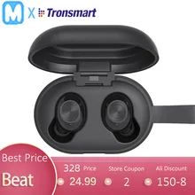 Tronsmart spunky bater tws bluetooth fone de ouvido aptx fones sem fio withqualcommchip, cvc 8.0, controle de toque, assistente de voz