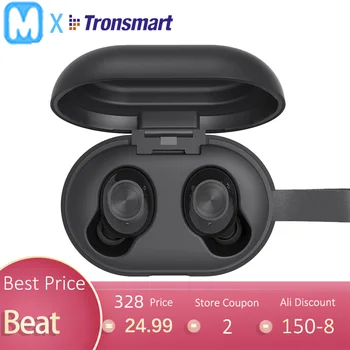 

Tronsmart Spunky Beat Bluetooth TWS Earphone APTX Wireless Earbuds withQualcommChip, CVC 8.0, Touch Control, Voice Assistant
