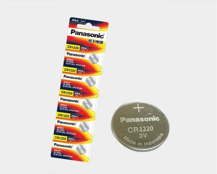 100 шт./лот Panasonic CR1220 кнопочные аккумуляторы CR 1220 3V литиевая монета батарея BR1220 DL1220
