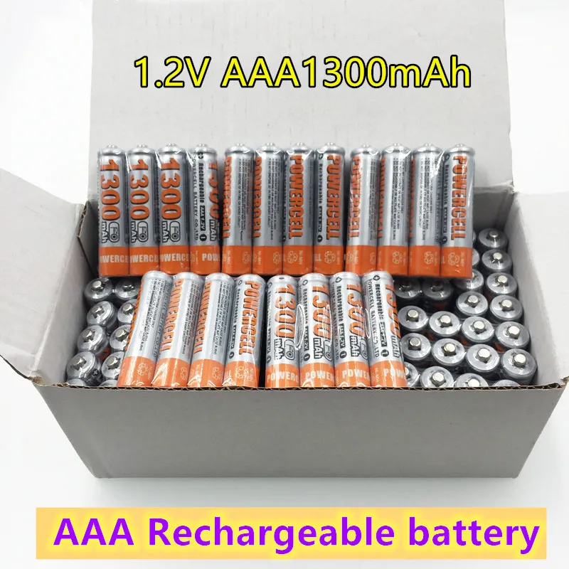 4-20 шт. перезаряжаемые батарейки AAA 1 2 в 1300 мАч 3 А | Электроника