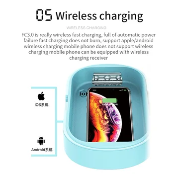 

Portable UV Smartphone Sanitizer Multi-Use Aromatherapy Hub For Smartphone Keep Air Fresh With 10W Wireless Charger