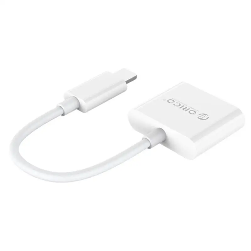ORICO 2LT-WH-BP 2 в 1 8 Pin до 8 Pin 3,5 мм AUX Кабель-адаптер для iPhone 7/8/7 plus/8 plus/X/XS/XSMax