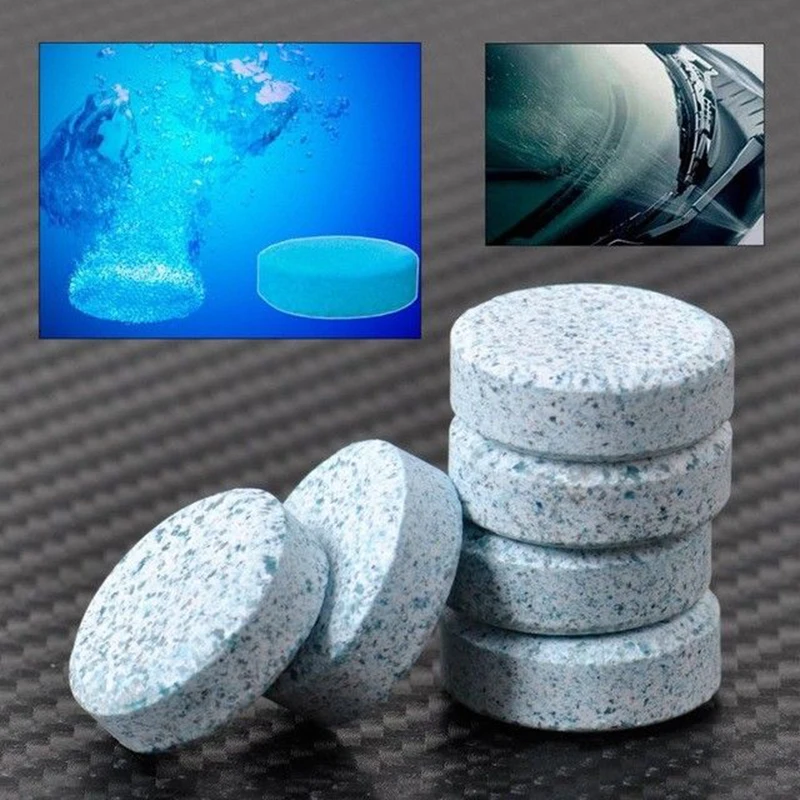 

10/20/30pc Glass Washer Effervescent Tablet Rain Scraper Car Wiper Spray Cleaner