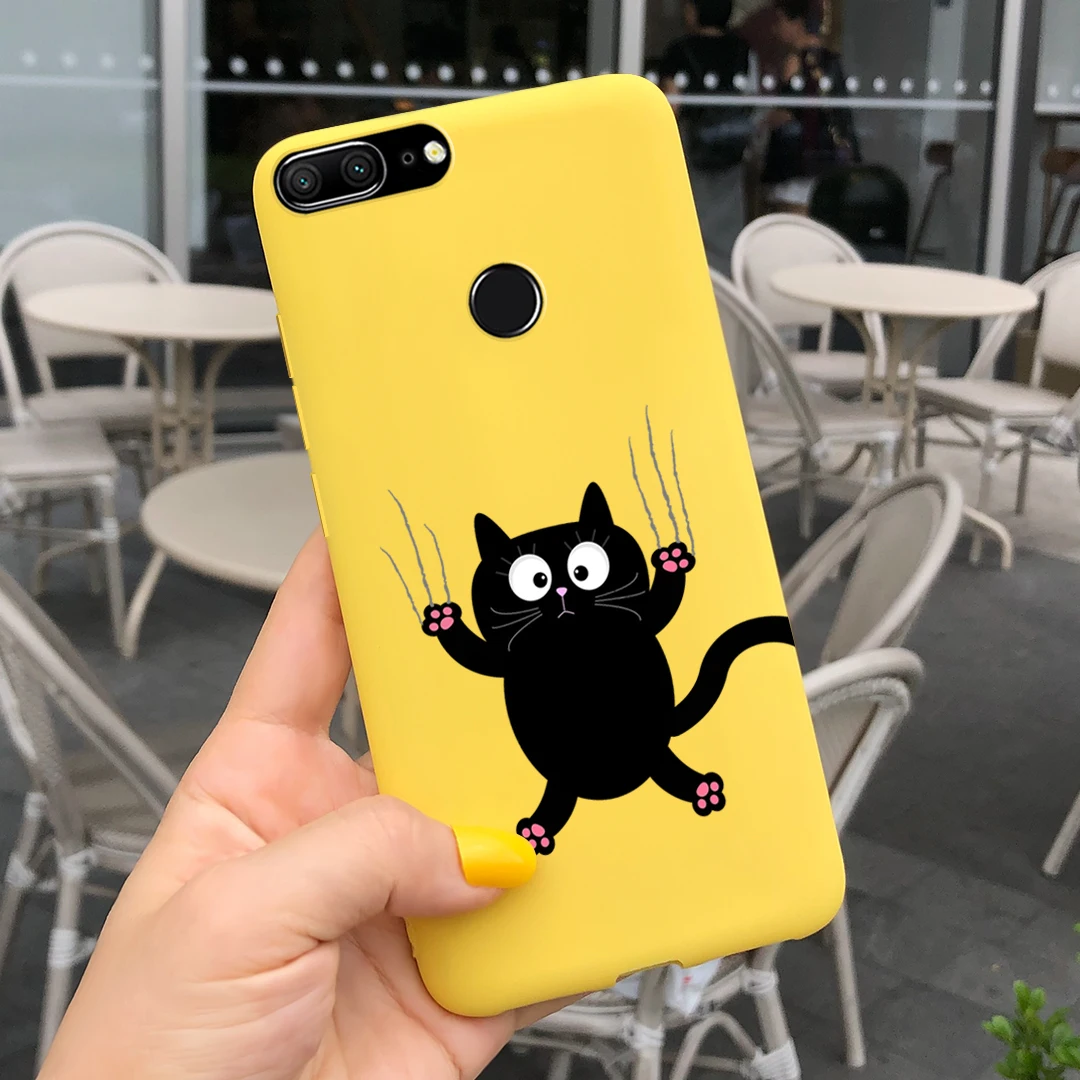 Cute Bee and Butterfly Soft Silicone Phone Case for Honor 9 Lite - Stylish Back Cover
