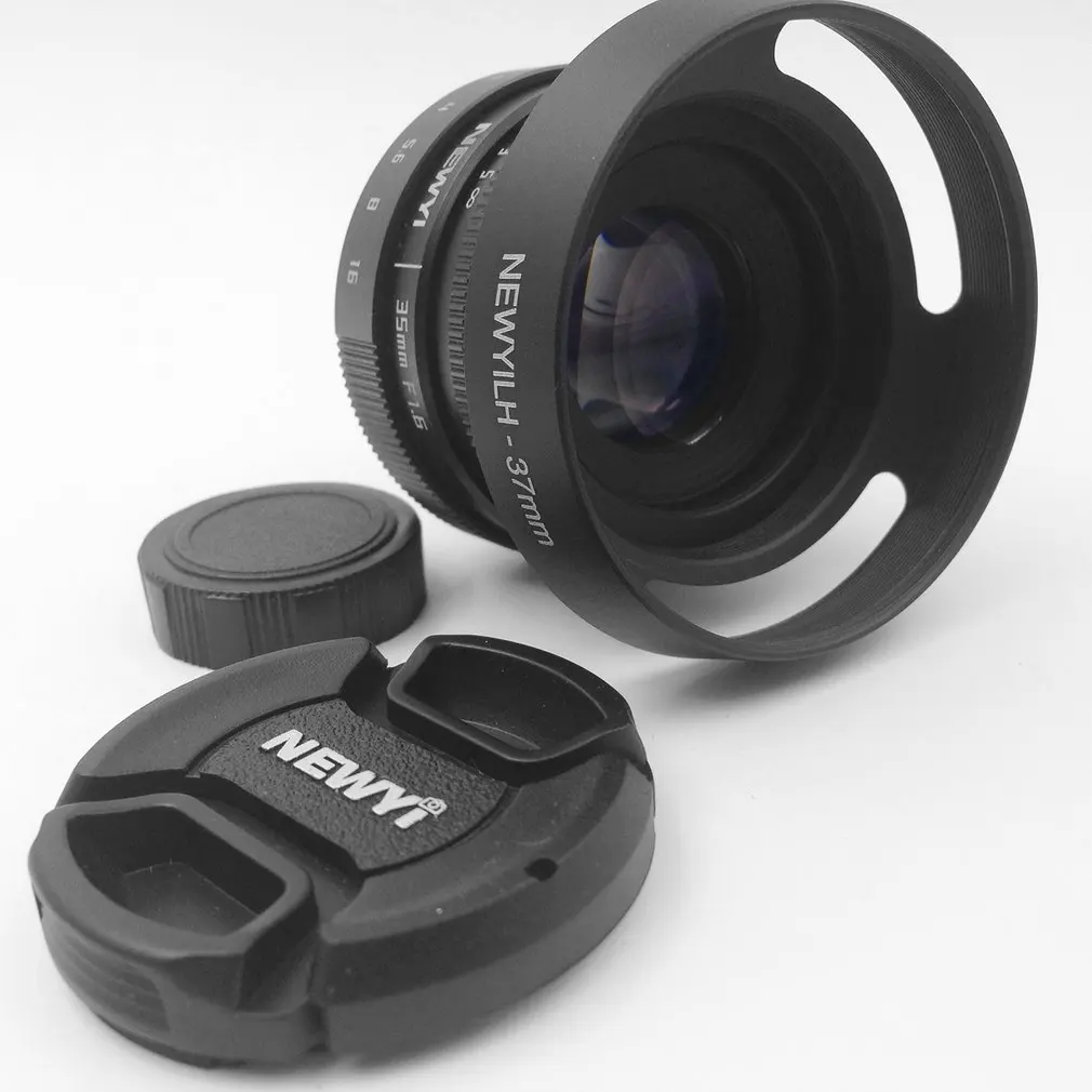 Мини 35 мм f/1,6 APS-C телевизионный объектив для Nikon1 V1/J1/V2/J2/J3/V3/S1/S2/AW1/JMount адаптер капота камеры
