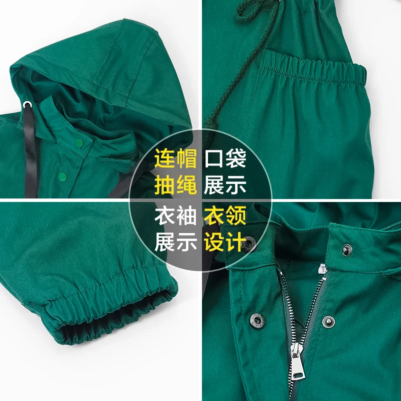 Детский Тренч с капюшоном, модная зимняя верхняя одежда на открытом воздухе, двубортная Длинная ветровка, плотное шерстяное пальто, зеленая верхняя одежда, куртка