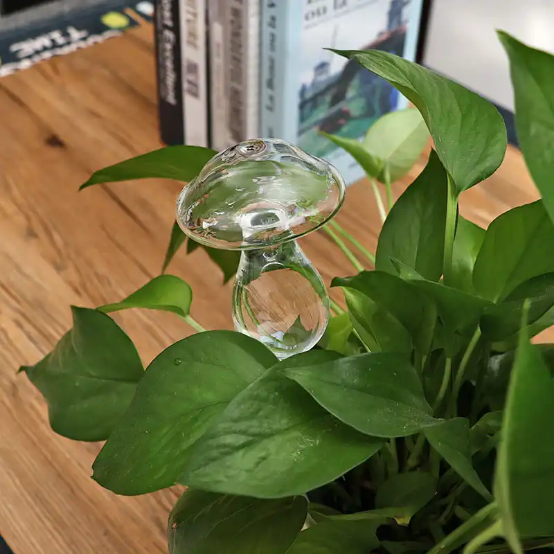 tesyyke Self Watering Globe Plant Flower Water Bulbs Animal Shape Glass Home Decor