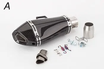 

Motorcycle Modified Exhaust Pipe Muffler All Carbon Large Hexagon Taper Exhaust Pipe NINJA400 RC390