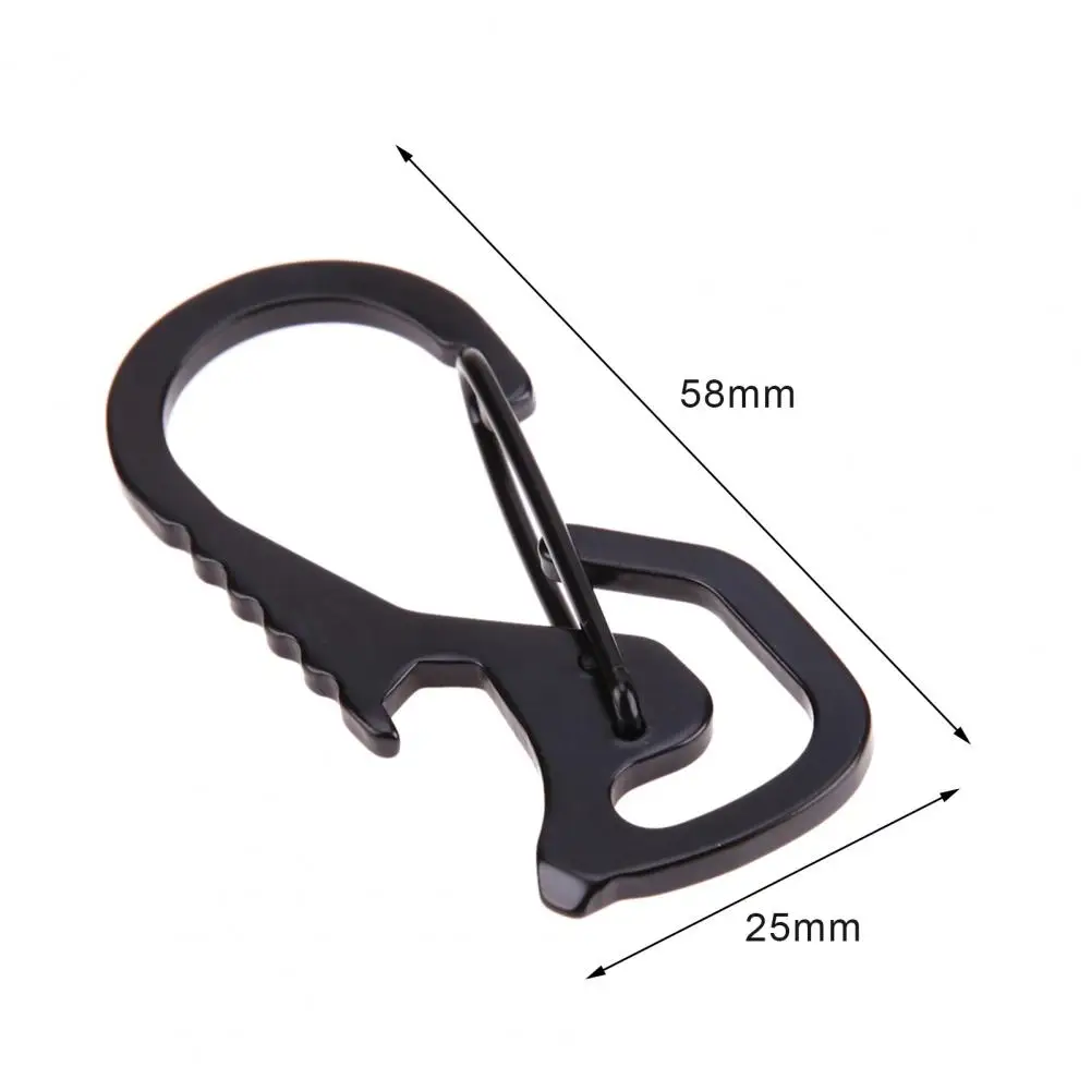 Carabiner Clips Key Chain Clip Carabiner Belt Clip Multi Function Tool Outdoor Carabiner Cap Lifter Hex Driver Bottle Opener