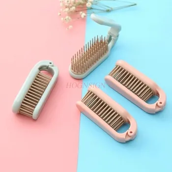 

travel comb Travel collapsible plastic small comb portable portable straight hair dual-use straight hair comb curly thickening