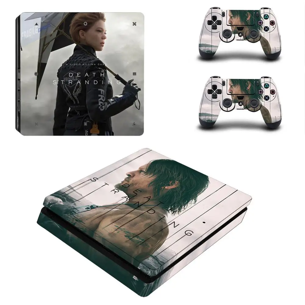 Death Stranding PS4 тонкая кожа Наклейка Обложка виниловая для Playstation 4 DuslShock 4 консоль и контроллер PS4 тонкая кожа Наклейка - Цвет: P4SQB0445