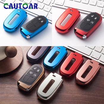 

Soft TPU Car Key Cover Case Key Chain Protector Key Shell For Jeep Grand Cherokee Chrysler 300C Renegade Fiat Freemont 2018